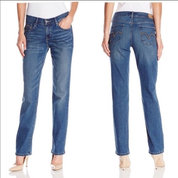 Levi's Denim - LEVI Denim 505 High Rise Straight Leg Medium Wash Jeans 32x32